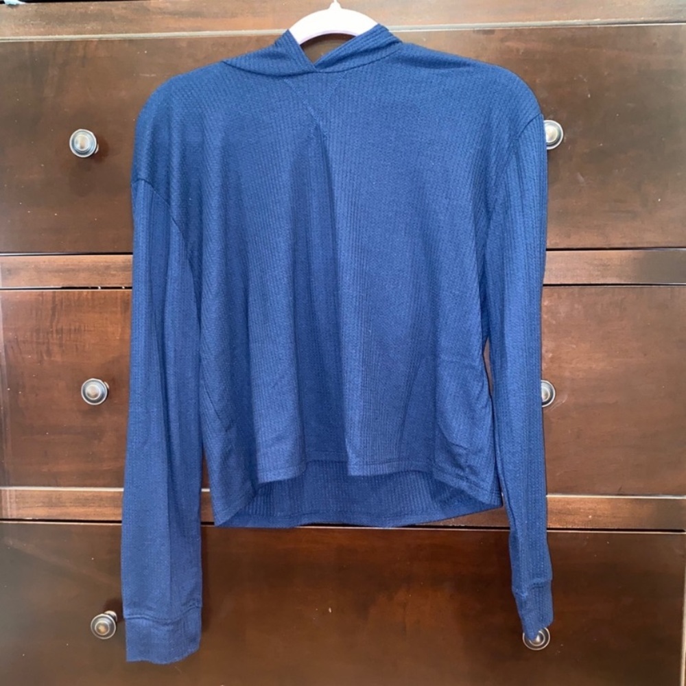 Navy Blue Hollister Hoodie Sweater Medium